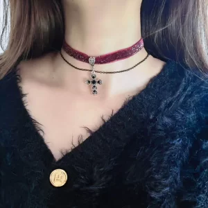 Necklace Velvet Ribbon